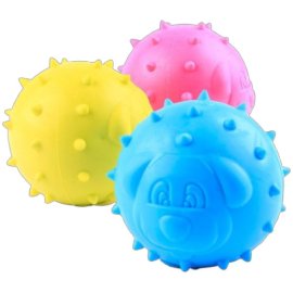 Besta igracka za pse loptica Dog Face 6,5cm mix boja