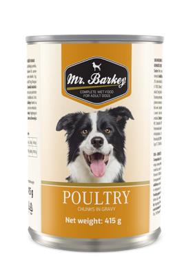 Mr. Barkey zivina, komadici u sosu 415g g konzerva za pse