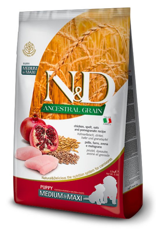 N&D AG Puppy Chicken&Pom. Medium&Maxi 2,5kg