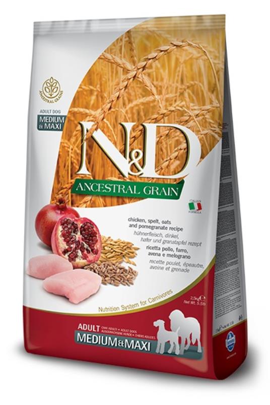 N&D AG Chicken&Pomegranate Medium/Maxi 