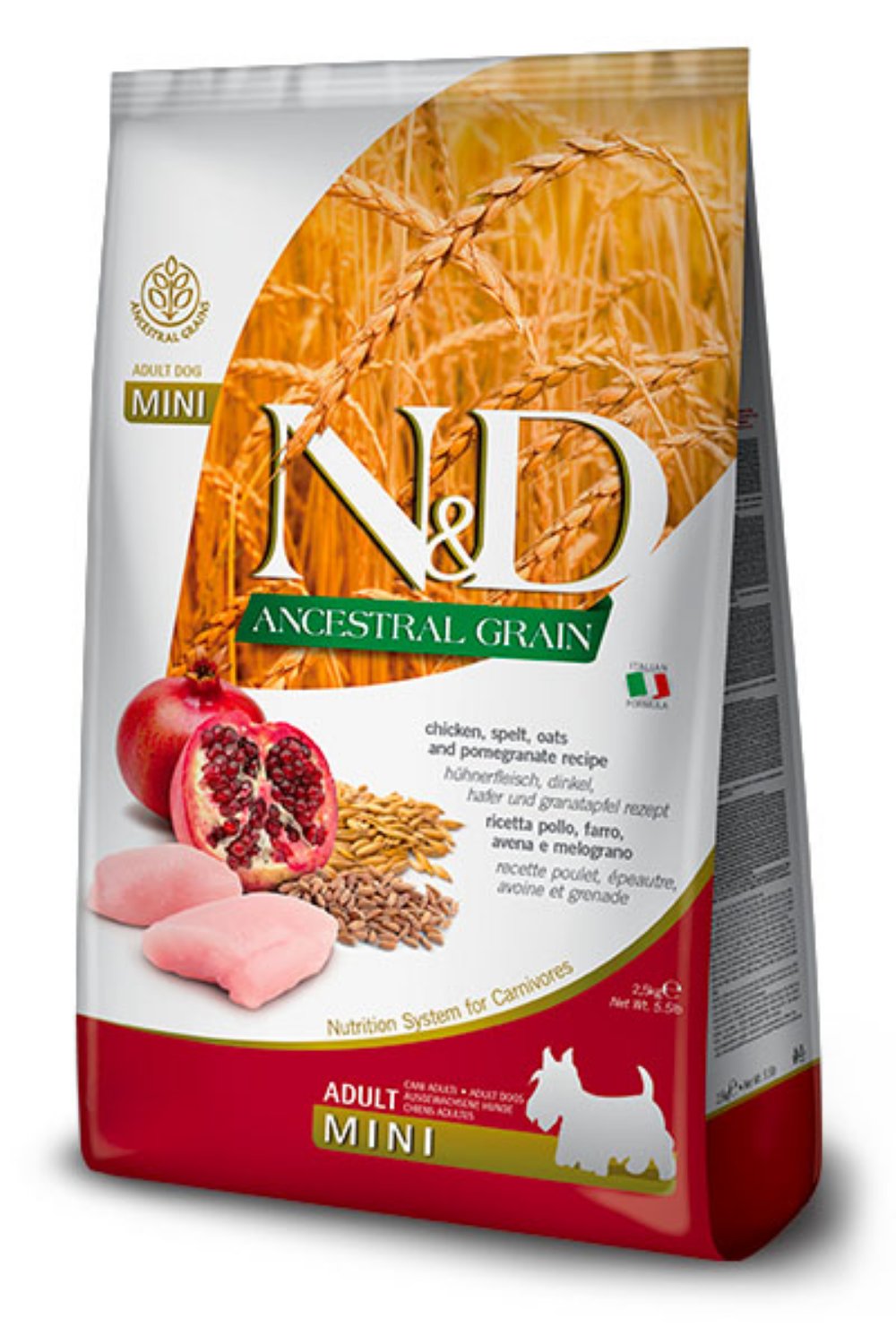 N&D AG Chicken&Pomegranate Mini 