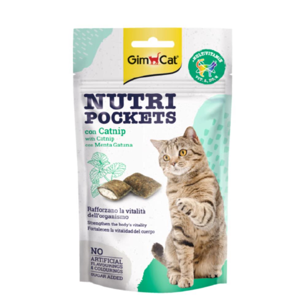 GIMCAT NUTRI POCKETS MACJA TRAVA I MULTIVITAMIN POSLASTICA ZA MACKE 60 g