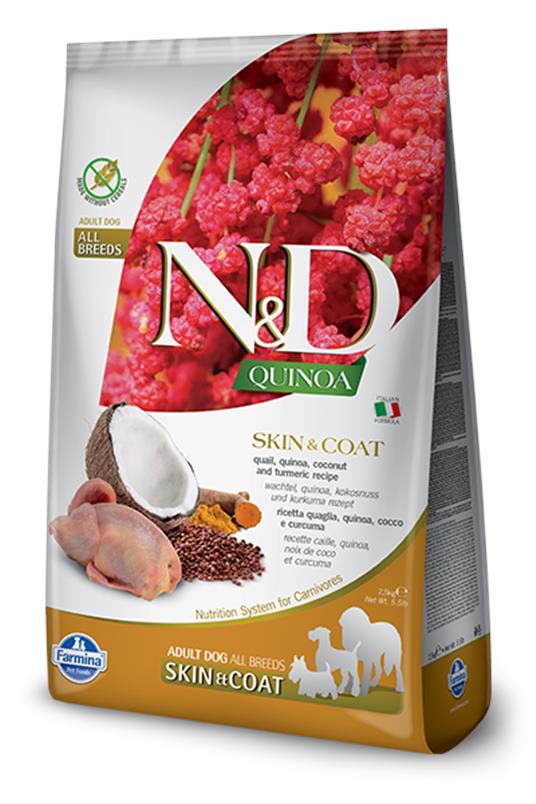 D.N&D Quinoa Skin&Coat Quail&Coconut 800g