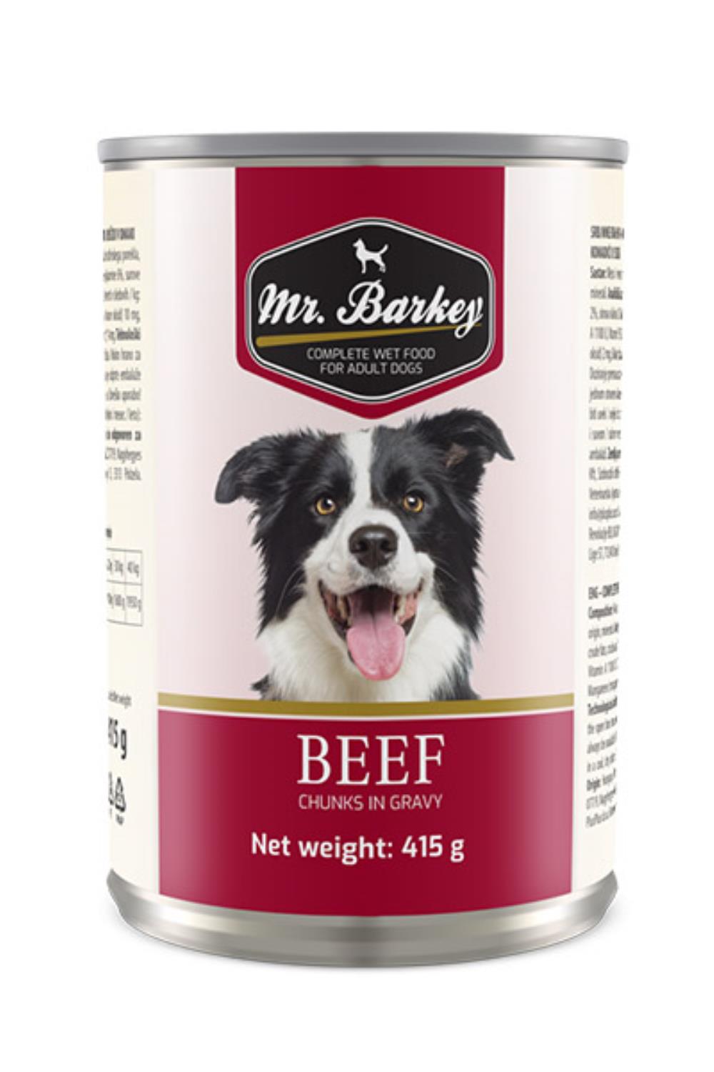 Mr. Barkey govedina, komadici u sosu 415g  konzerva za pse