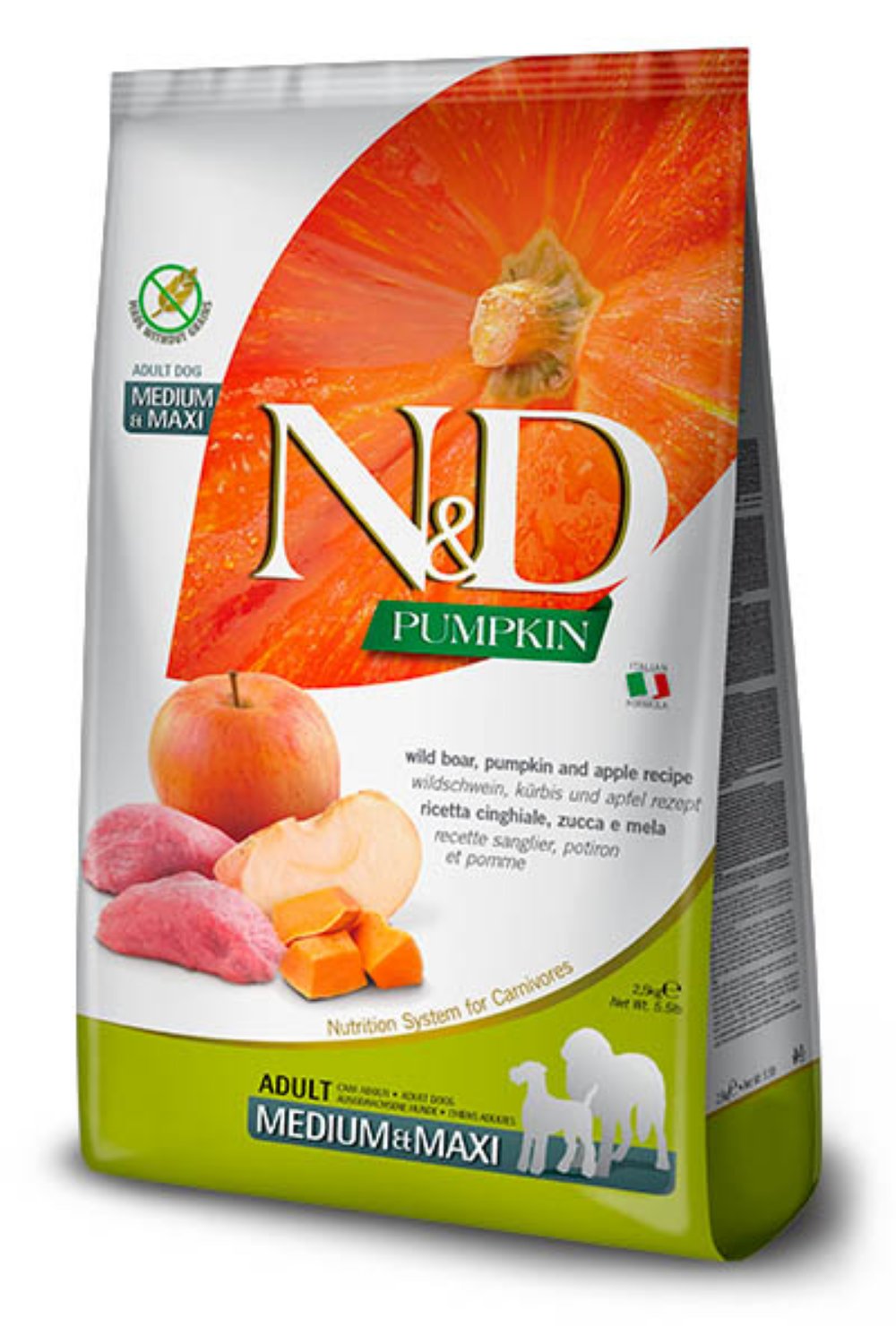 N&D Pumpkin Boar&Apple Medium&Maxi 