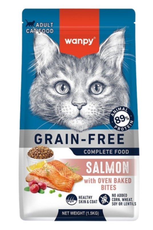 Wanpy Grain Free hrana za mačke, losos