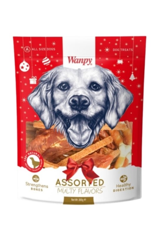 Wanpy Christmas Mix poslastica za pse 300 g