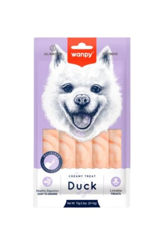 Wanpy kremasta poslastica za pse pacetina 5x14 g