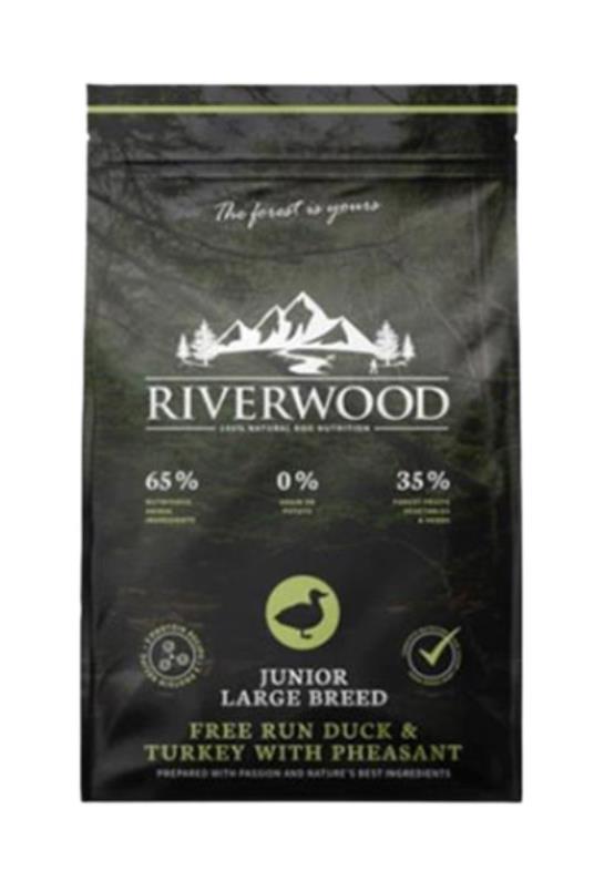 RIVERWOOD - pacetina, curetina i fazan Junior Large Breed hrana za pse 12kg
