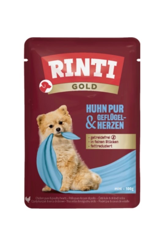 Rinti Gold piletina i pileca srca, sos za pse 100g