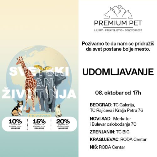 SVETSKI DAN ŽIVOTINJA