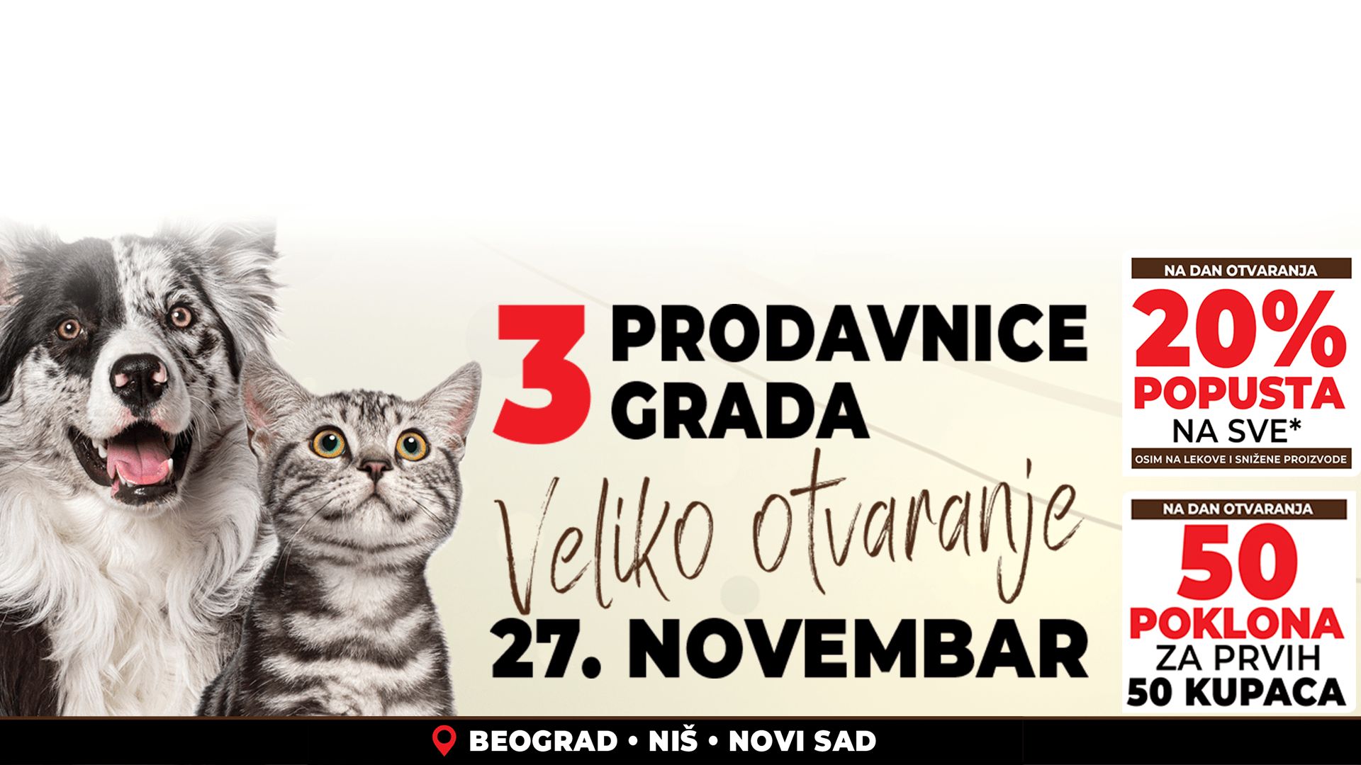 TRI NOVE PRODAVNICE